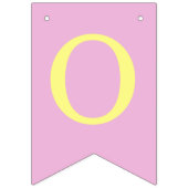 ピンクの神が4つの手紙の名前の洗礼聖餐会 バンティングフラッグ (第3の旗)