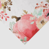 ピンクの秋のカボチャと花の秋デコパージュ 薄葉紙 (詳細)