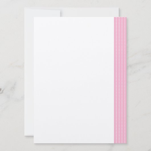 ピンクの秋のベビーシャワーのお母さん及びお父さんの鳥及び巣 招待状 (裏面)