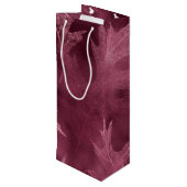 ピンクの秋紅葉 ワインギフトバッグ (裏面アングル)