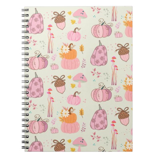  ピンクの秋 ノートブック (正面)