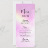 ピンクの空にレモンイエローの虹 招待状 (正面)