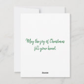 ピンクの空の冬 シーズンカード (裏面)