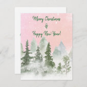 ピンクの空の冬 シーズンカード (正面/裏面)