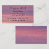 ピンクの空の名刺 名刺 (正面/裏面)