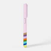 ピンクの空の虹 iPhoneケース (右側面)