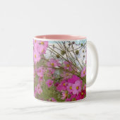 ピンクの空想1 ツートーンマグカップ (正面右)