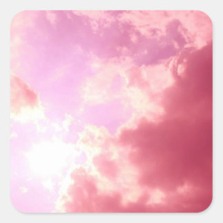 ピンクの空 スクエアシール