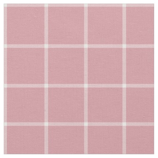 ピンクの窓ガラスの点検の格子縞 ファブリック (クローズアップ)