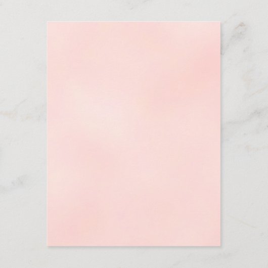 ピンクの童話のお城のウェディングパーティー エンクロージャーカード (裏面)