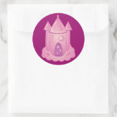 ピンクの童話の城 ラウンドシール (バッグ)