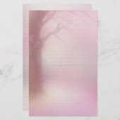 ピンクの筆記用紙 便箋 (正面/裏面)