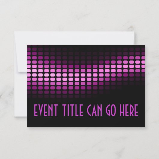 ピンクの筋 招待状 (正面)