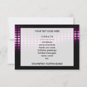 ピンクの筋 招待状 (裏面)