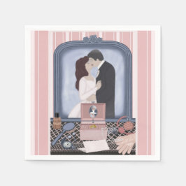 ピンクの約束 スタンダードカクテルナプキン