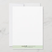 ピンクの納屋の動物農場の庭の誕生日招待状 招待状 (裏面)