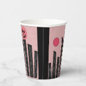 ピンクの紙カップのハロウィーンシーン 紙コップ (右)