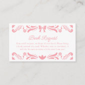 ピンクの紙ピカドブック 赤ちゃん用 エンクロージャーカード (正面)