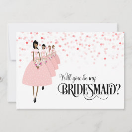 ピンクの紙吹雪は私の花嫁のエスニックになる 招待状