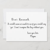 ピンクの紙吹雪サークルの花嫁 招待状 (裏面)