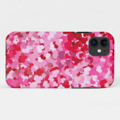 ピンクの紙吹雪ハート Case-Mate iPhoneケース (裏面(横))