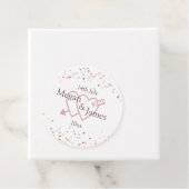 ピンクの紙吹雪円 フェイバータグ (インサイチュ)