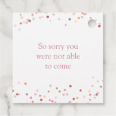 ピンクの紙吹雪円 フェイバータグ (裏面)