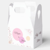 ピンクの紙吹雪円 フェイバーボックス (オープン)