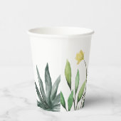 ピンクの素朴なバラフローラ 紙コップ (右)