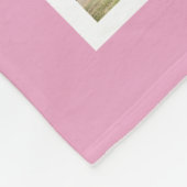 ピンクの紫が指名手配され、愛される養子のコラージュ フリースブランケット (角)