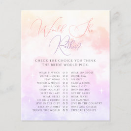 ピンクの紫の雲9彼女はむしろゲームだろう