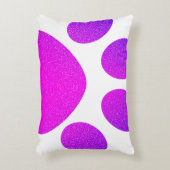 ピンクの紫色のポープリントグリタリーギフトグラデーション2023 アクセントクッション (正面(垂直))