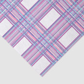 ピンクの紫色の格子縞のティッシュペーパー 薄葉紙 (詳細)