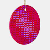 ピンクの紫色の芸術 セラミックオーナメント (右)