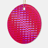 ピンクの紫色の芸術 セラミックオーナメント (左)