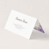 ピンクの紫色の野生の花の花束-ギフト券 (裏面)