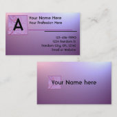 ピンクの紫色はカスタマイズ可能な名刺衰退します 名刺 (正面/裏面)