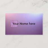 ピンクの紫色はカスタマイズ可能な名刺衰退します 名刺 (裏面)