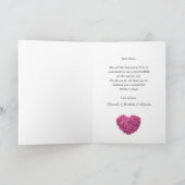 ピンクの紫陽花がかわいい ナチュラル ブルー 母の日 カード (内部)