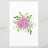 ピンクの紫陽花のアドバイスと願い事 (裏面)
