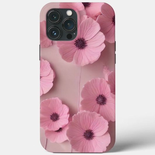 ピンクの紫陽花の花 Case-Mate iPhoneケース (裏面)