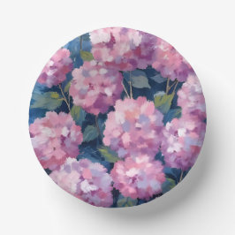 ピンクの紫陽花 フローラル ペーパーボウル