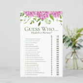 ピンクの紫陽花 Guess Who シャワーゲーム (スタンド正面)