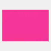 ピンクの組み合無地のわせ ラッピングペーパーシート (正面)