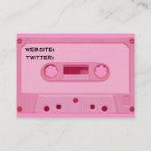 ピンクの組合せテープ 名刺 (裏面)