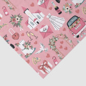 ピンクの結婚式の日 薄葉紙 (詳細)