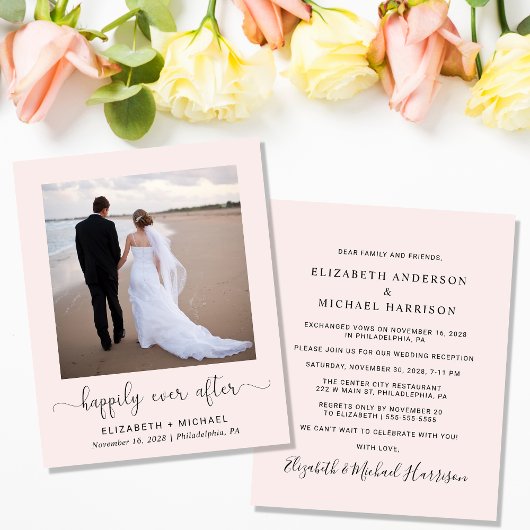 ピンクの結婚披露宴の後ずっと幸せに予算を立てる