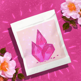 ピンクの結晶の好意バッグプリンセス誕生日 フェイバーバッグ