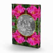 ピンクの絵を描バラの花 フォトブロック (右)