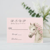 ピンクの絵を描花の結婚馬 出欠カード (スタンド正面)